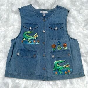 Vintage Hand Painted Vest